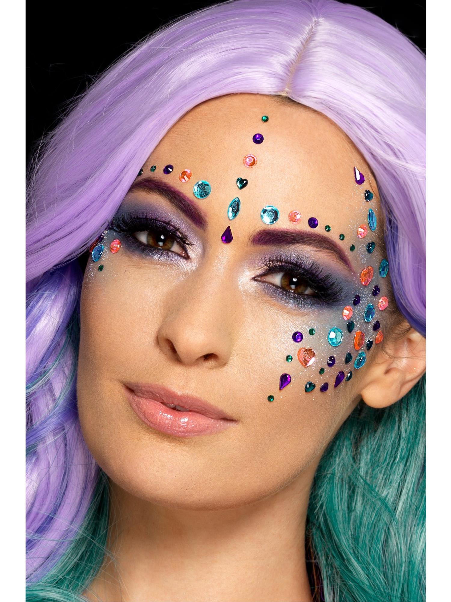 smiffys-fever-jewel-face-gems-bunt-100-st-ck image 2