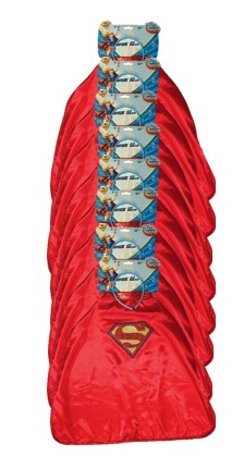 rubies-supergirl-cape-haarreif-kost-mset-umhang-rot image 1