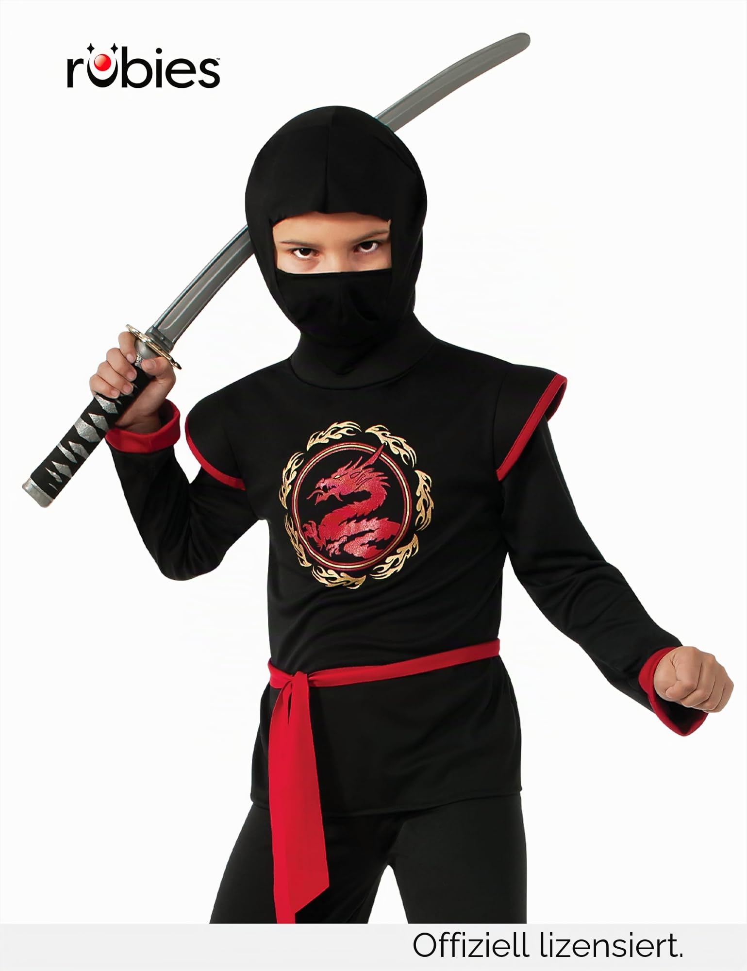 rubie-s-deluxe-drachen-ninja-kost-m-kinder-m-5-7-jahre image 2