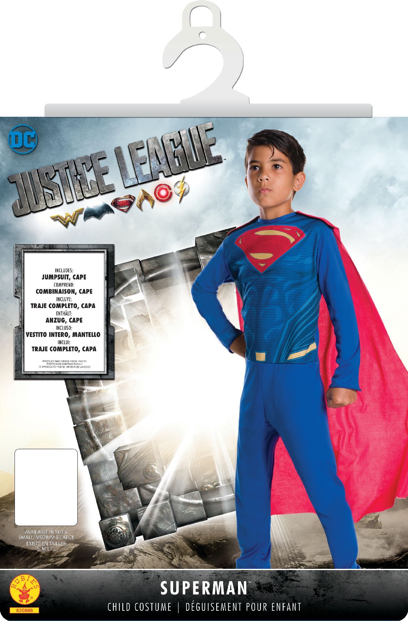 rubies-superman-kost-m-blau-mit-cape-einsteiger image 2