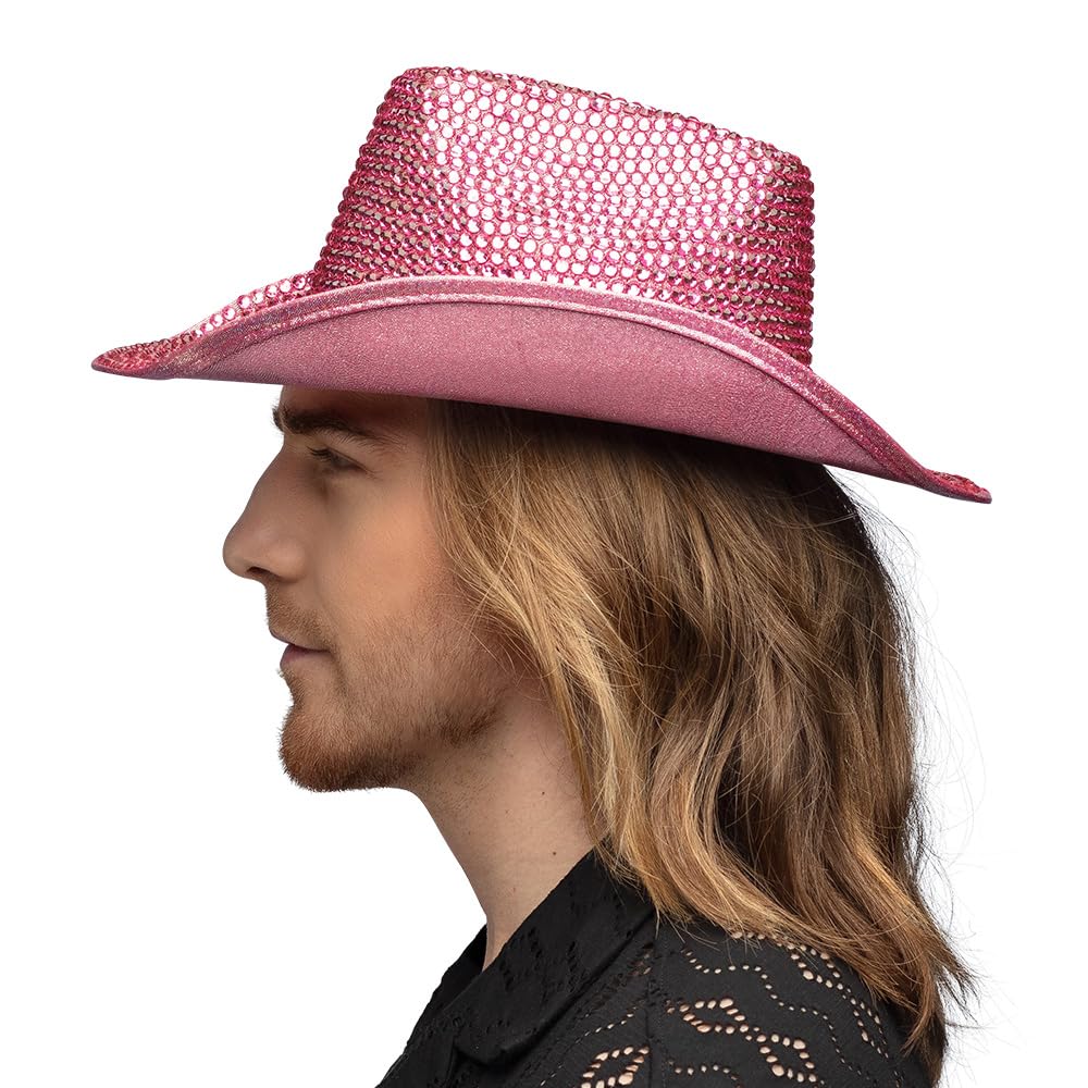 boland-tomorrow-cowboyhut-hotpink-mit-schmucksteinen image 4