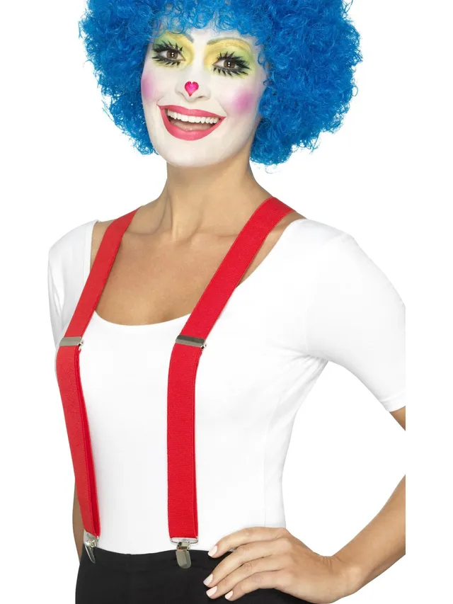 smiffys-fever-clown-hosentr-ger-rot-mit-clips-unisex image 1