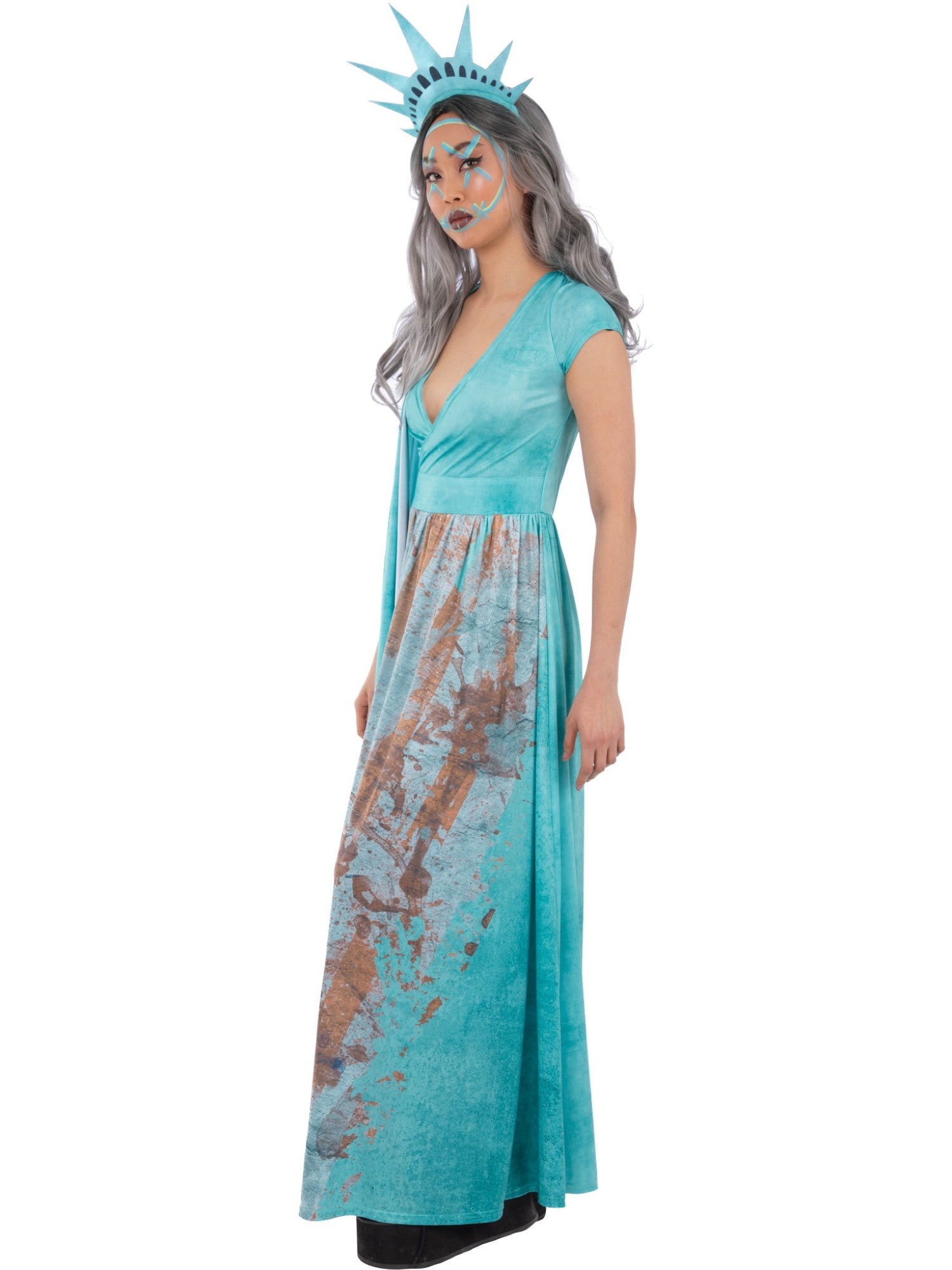 smiffys-fever-lady-liberty-kost-m-kleid-m-freiheitsstatue image 3
