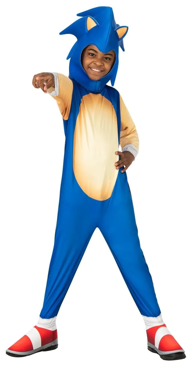 rubie-s-deluxe-sonic-the-hedgehog-kost-m-kinder-jumpsuit image 1