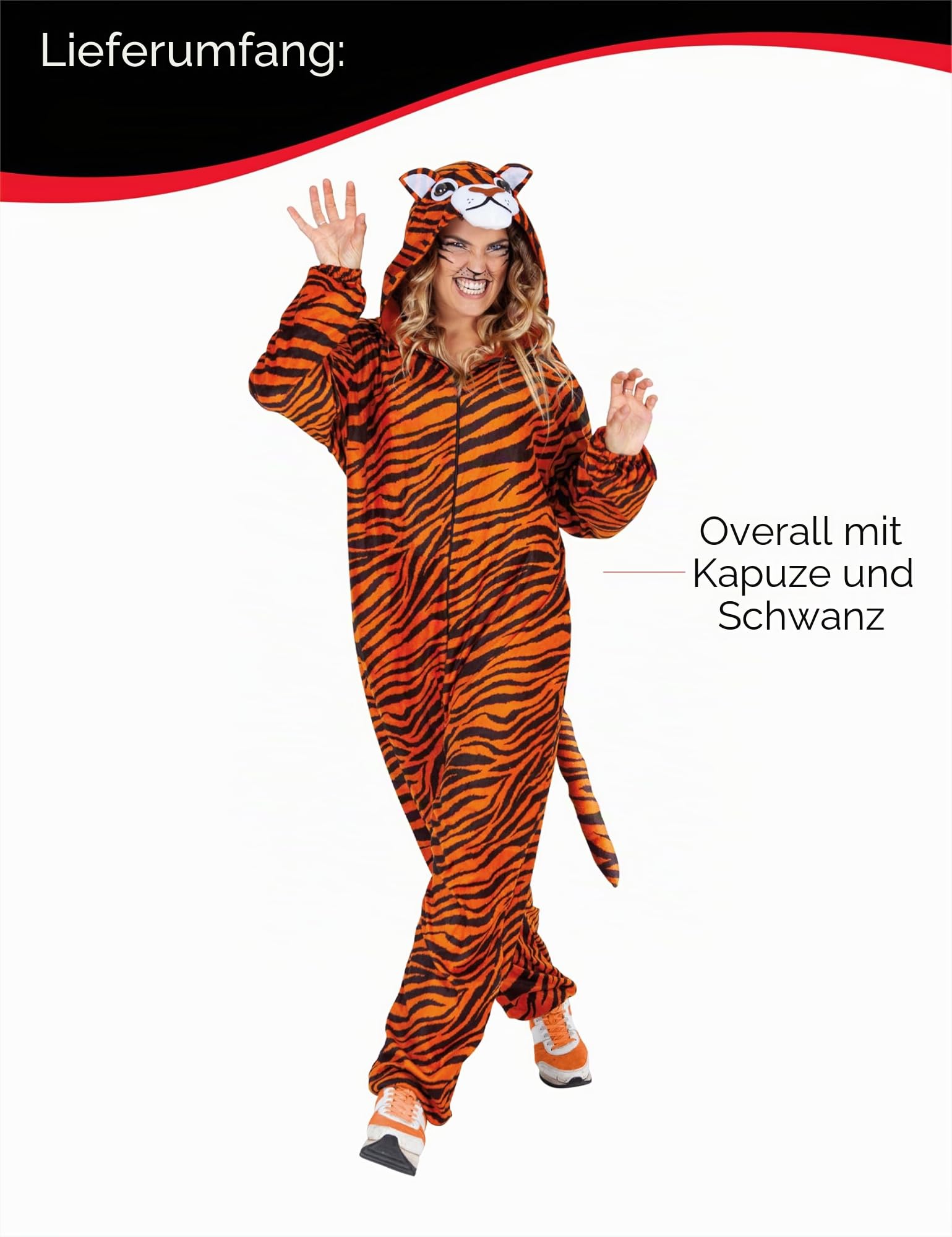 rubie-s-deluxe-tiger-kost-m-erwachsene-einheitsgr-e-mit-kapuze image 4