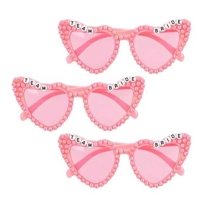 boland-accessories-team-bride-partybrillen-3-st-ck-rosa-braut image 1