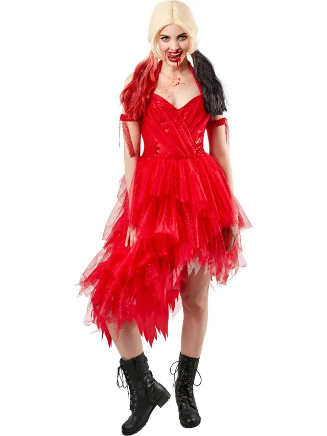 rubie-s-deluxe-harley-quinn-kleid-rot-gr-e-xs-kost-mkleid image 1