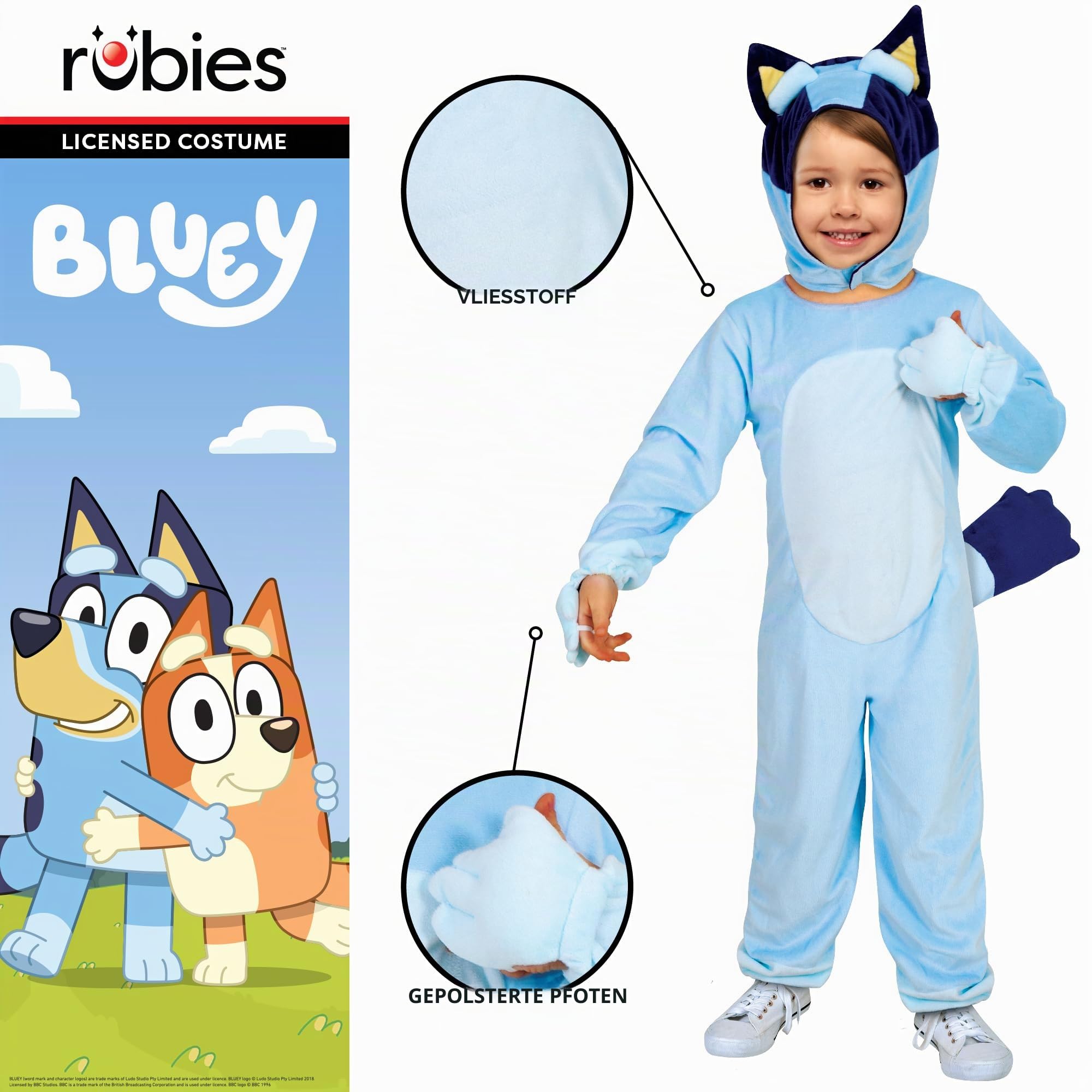 rubie-s-deluxe-bluey-kinderkost-m-overall-offiziell-lizenziert image 2