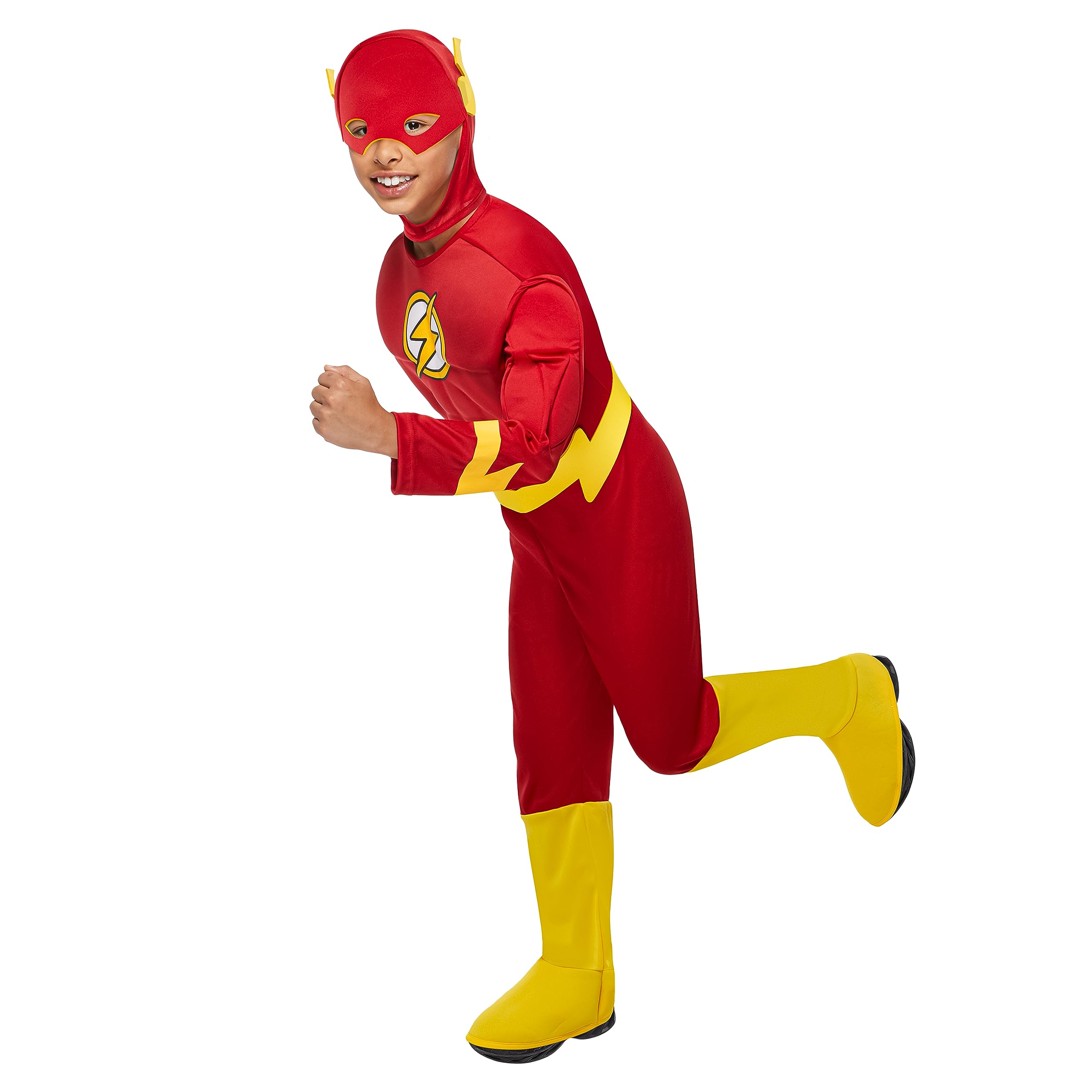 rubie-s-deluxe-the-flash-kinderkost-m-rot-dc-overall-maske image 3