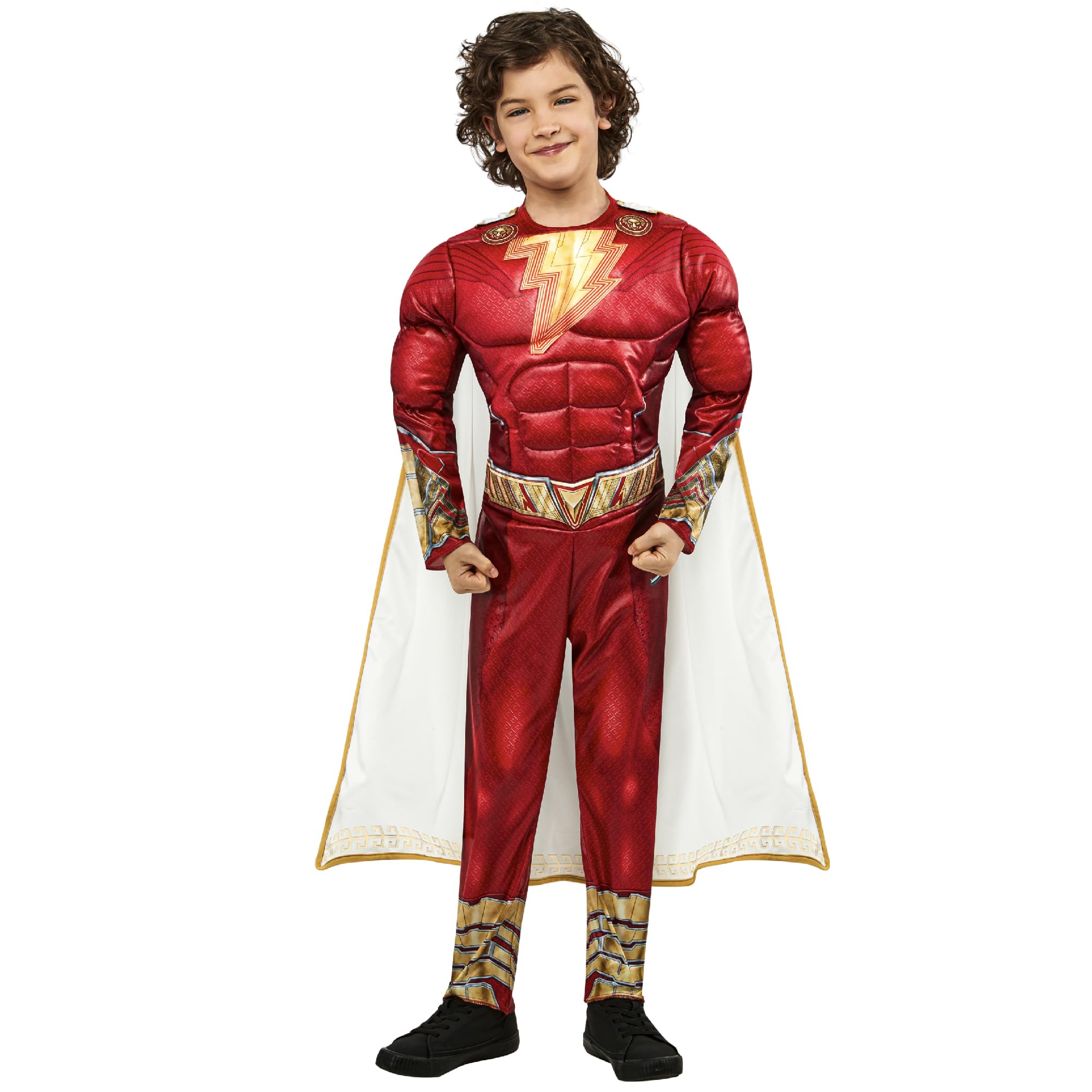 rubie-s-deluxe-shazam-jungenkost-m-5-7-jahre-mit-umhang image 1