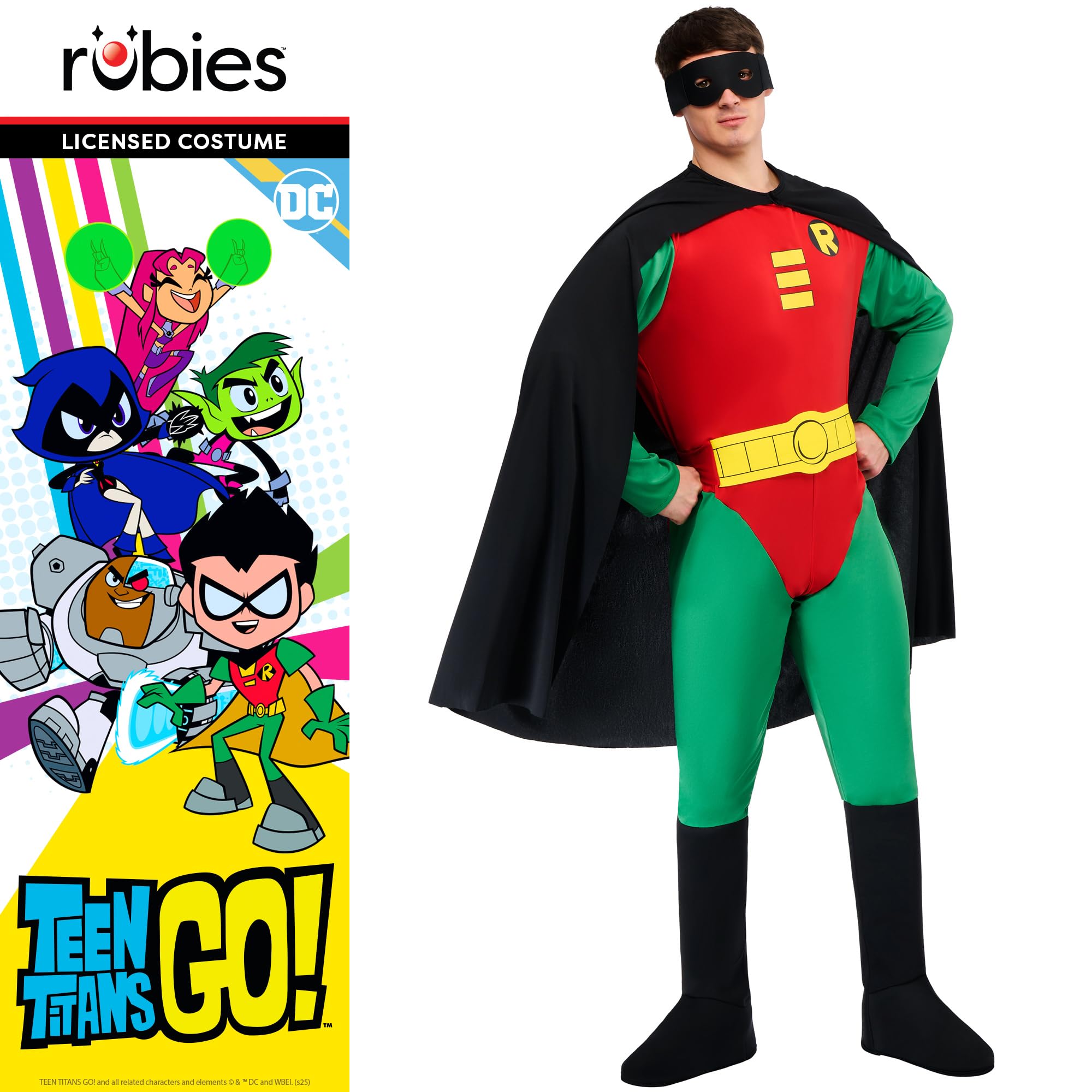 rubie-s-deluxe-robin-herren-kost-m-s-dc-comics-classic image 5