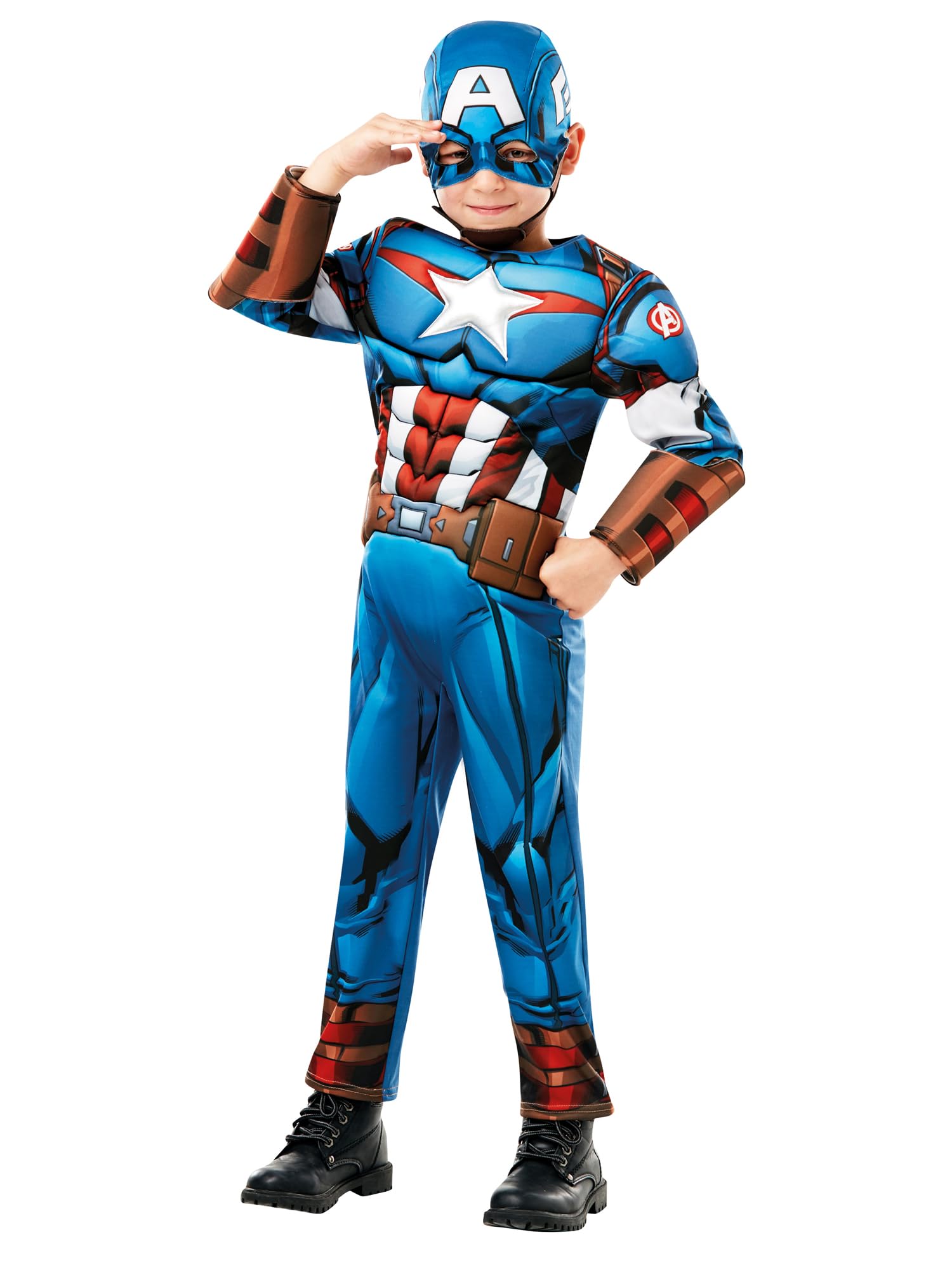 rubie-s-deluxe-captain-america-kinderkost-m-s-muskel image 1