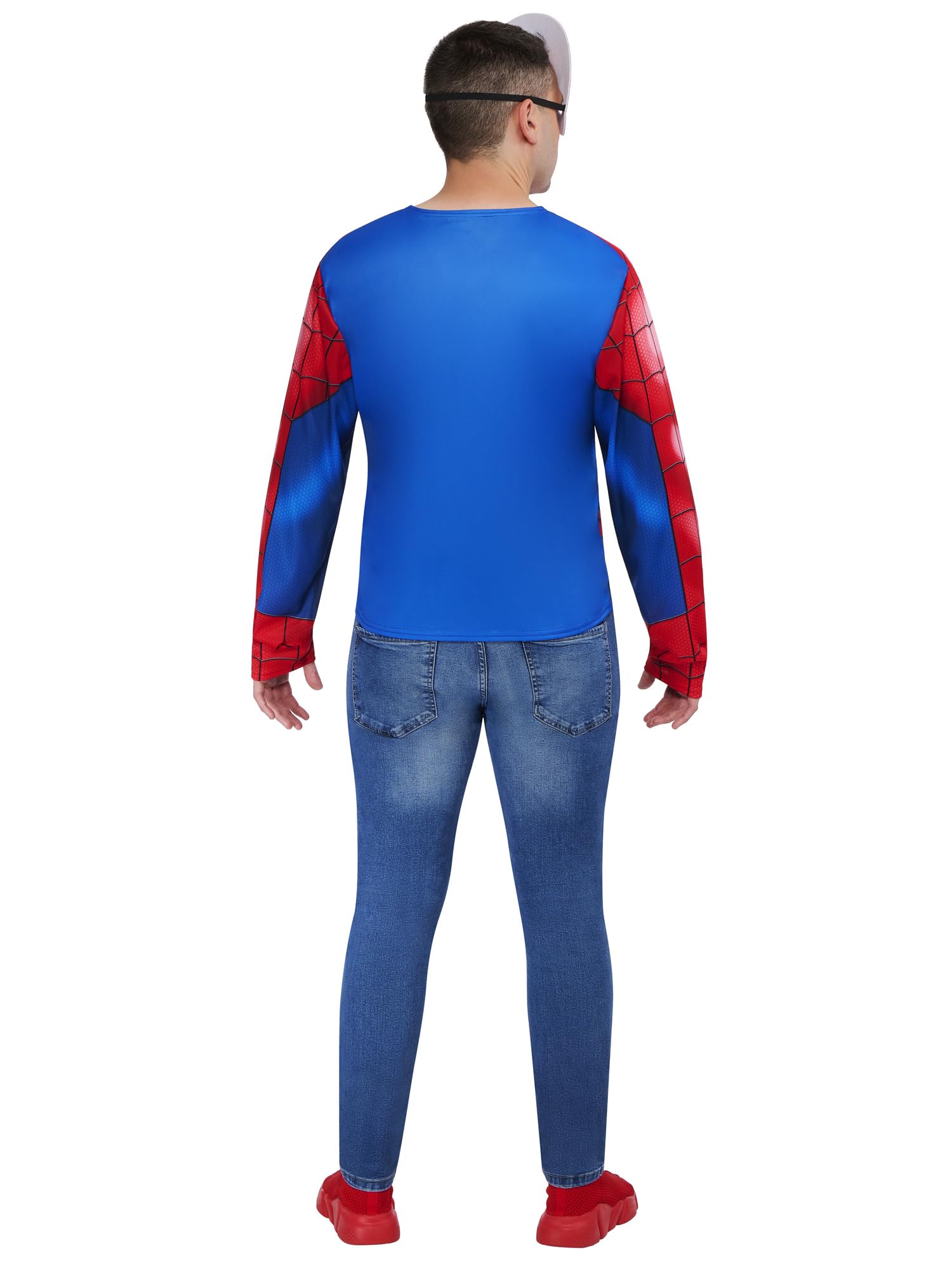 rubie-s-deluxe-spider-man-kost-m-erwachsene-m-l-top-mit-maske image 2