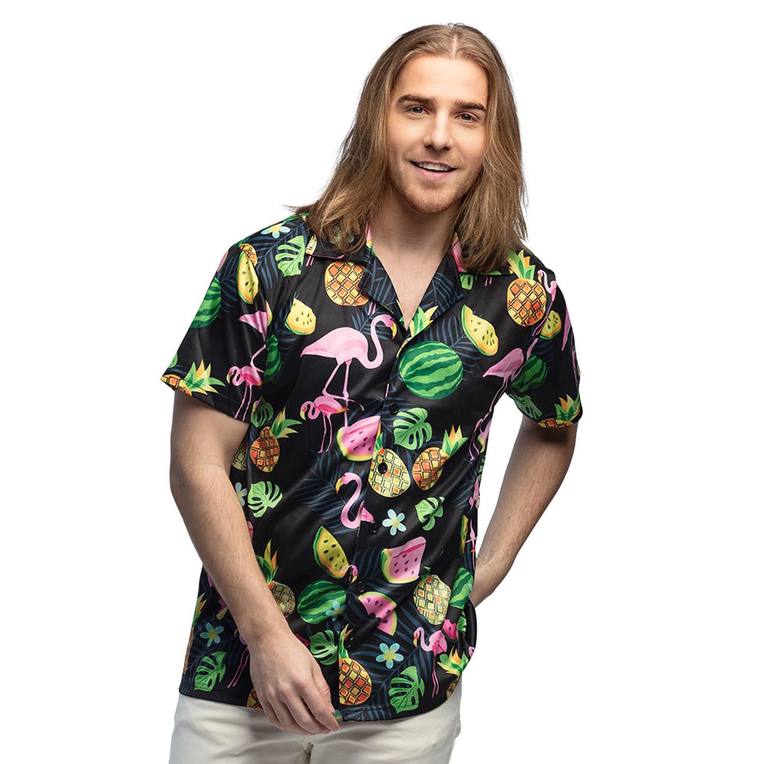 boland-swinging-flamingo-hawaii-hemd-herren-m image 1