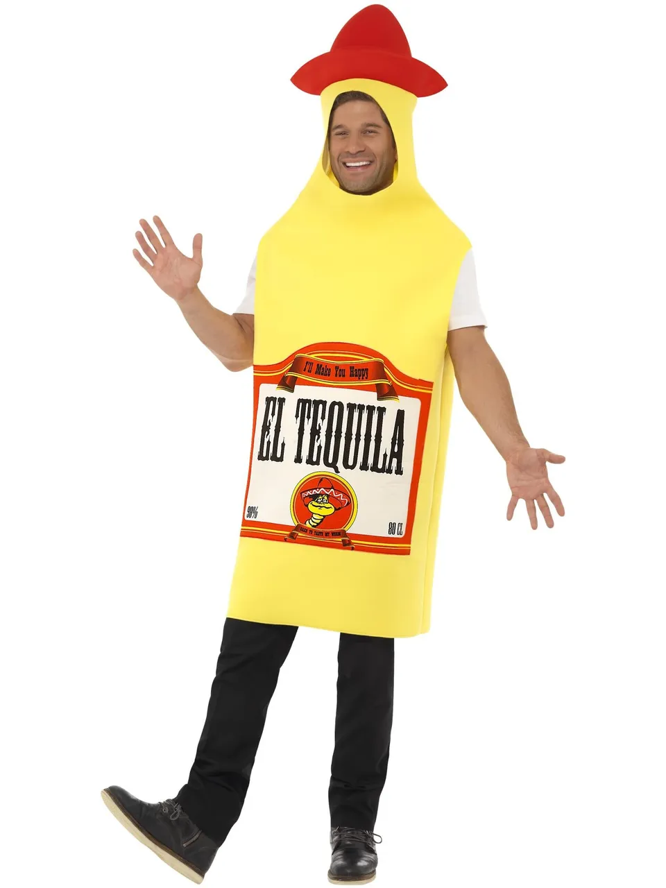smiffys-fever-tequila-flaschenkost-m-gelb-tabard-unisex image 1