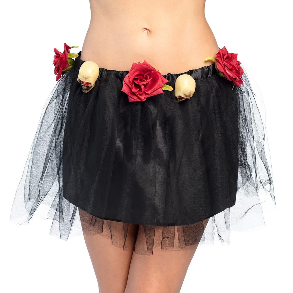 boland-halloween-tutu-dia-de-los-muertos-t-ll-schwarz-rot image 1
