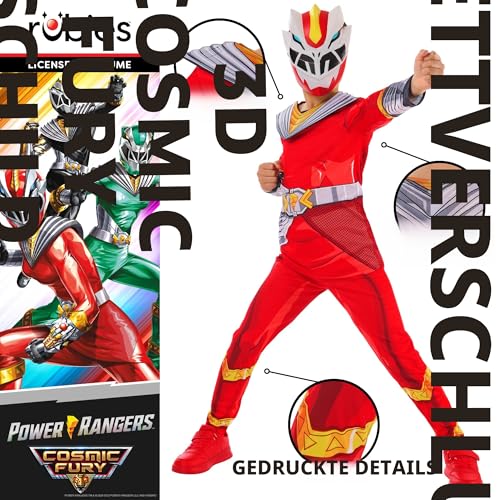 rubie-s-deluxe-power-rangers-cosmic-fury-kost-m-7-8-rot image 8