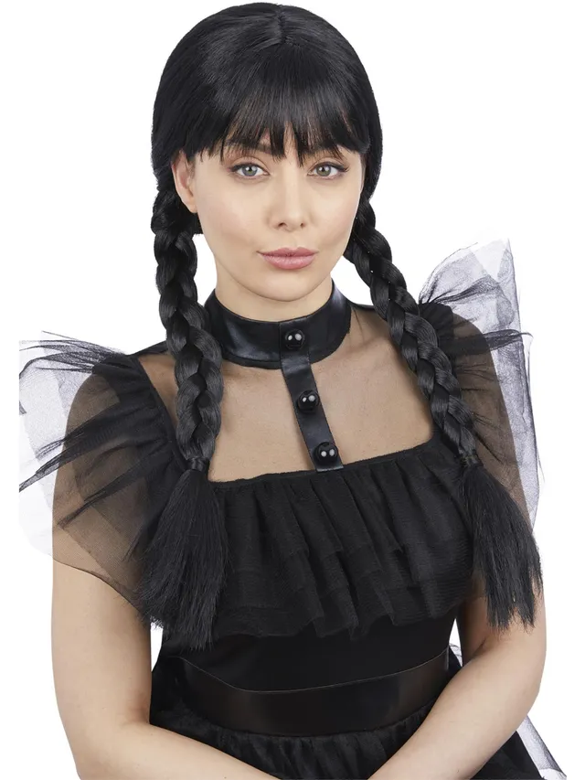 smiffys-fever-gothic-per-cke-schwarz-z-pfe-pony-damen-halloween image 1
