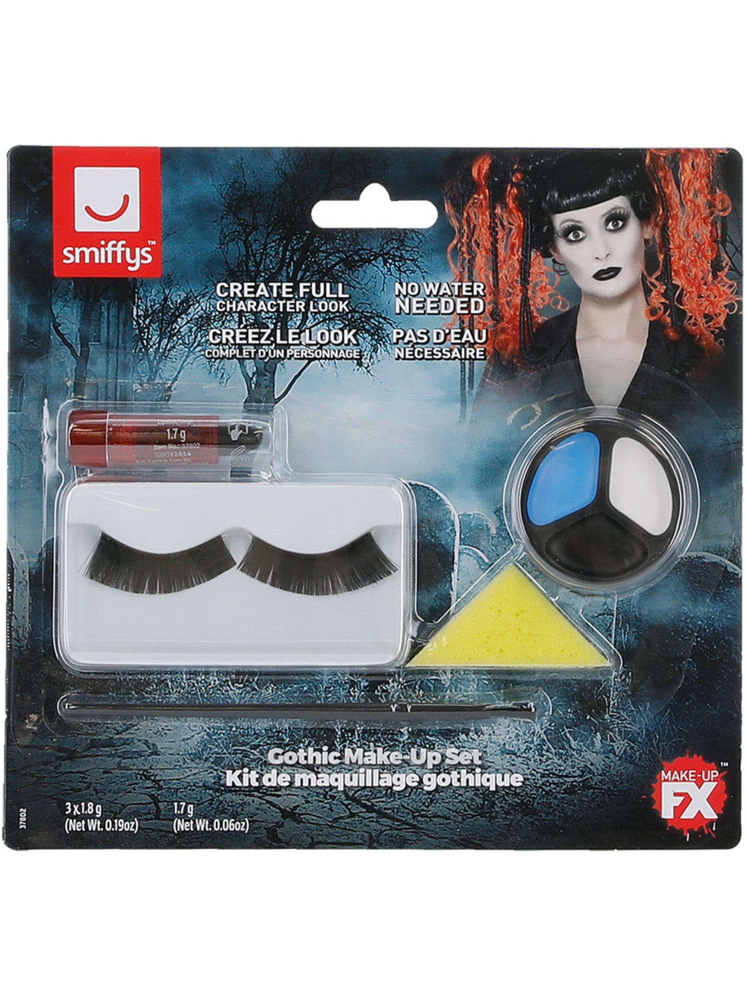 smiffys-makeup-fx-gothic-schminkset-mit-wimpern image 7