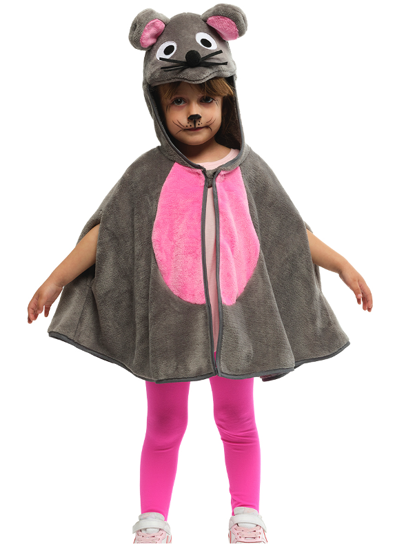 rubies-maus-cape-kinder-kapuze-polyester-fasching image 1