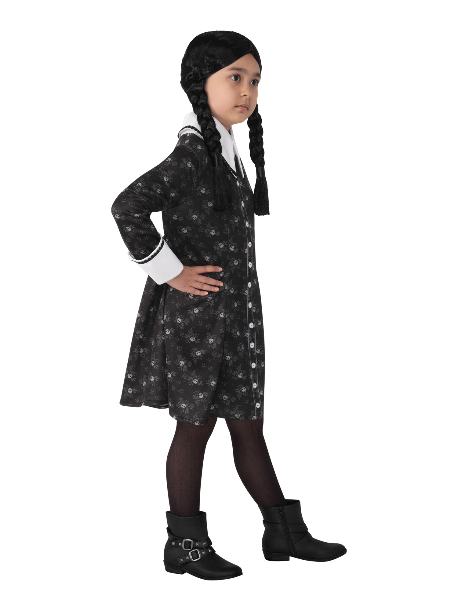 rubies-wednesday-addams-kost-m-kleid-schwarz-langarm image 3