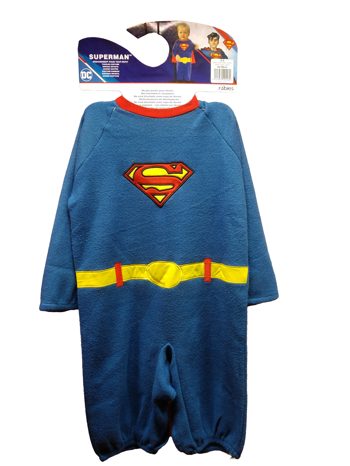 rubies-superman-preschool-kost-m-2-3-jahre-kleinkind-overall image 2