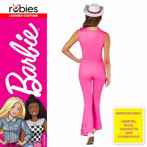 rubie-s-barbie-cowboy-kost-m-damen-14-16-rosa-deluxe image 8