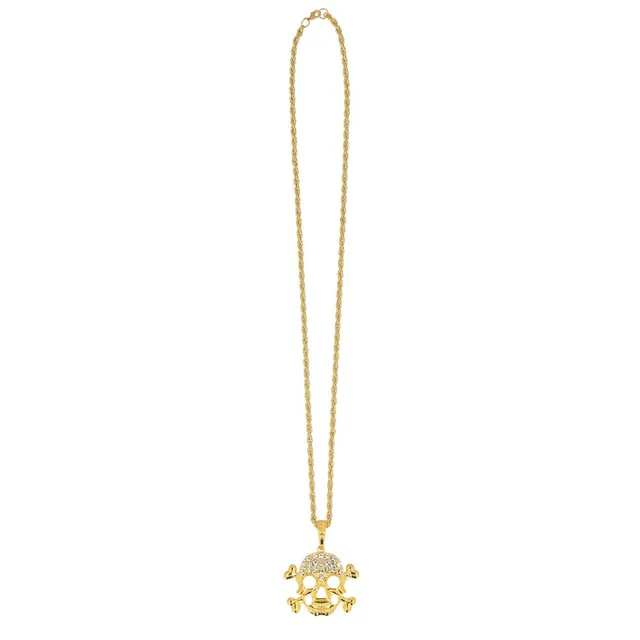 boland-72326-halskette-totenkopf-gold-halloween image 1
