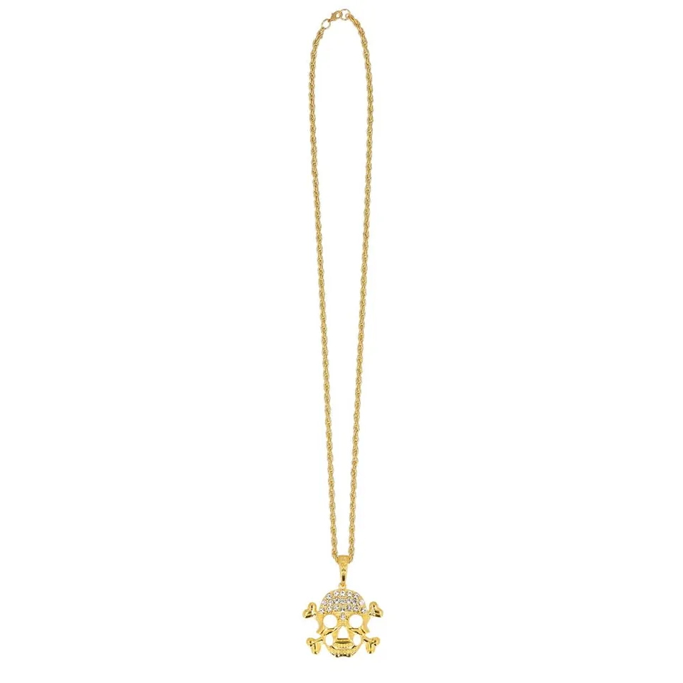 boland-72326-halskette-totenkopf-gold-halloween image 1