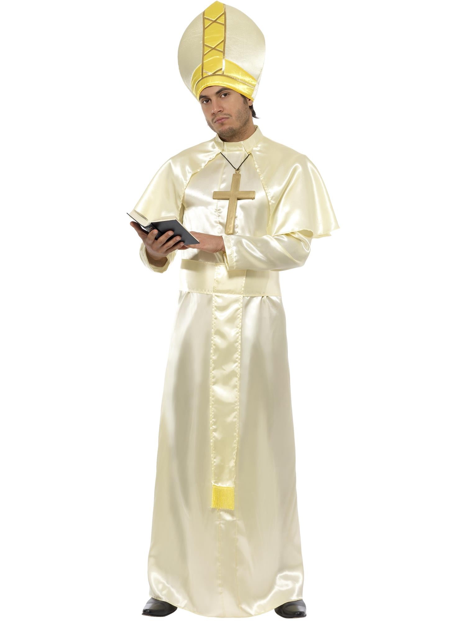 smiffys-fever-papst-kost-m-creme-gold-5-teilig image 1