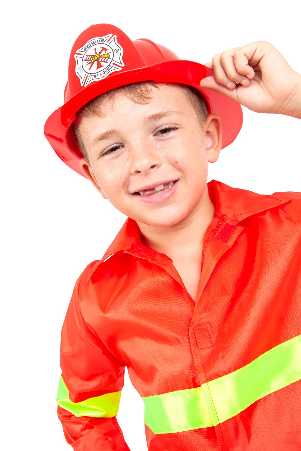 rubies-feuerwehrhelm-rot-plastik-kinder-kost-m image 1