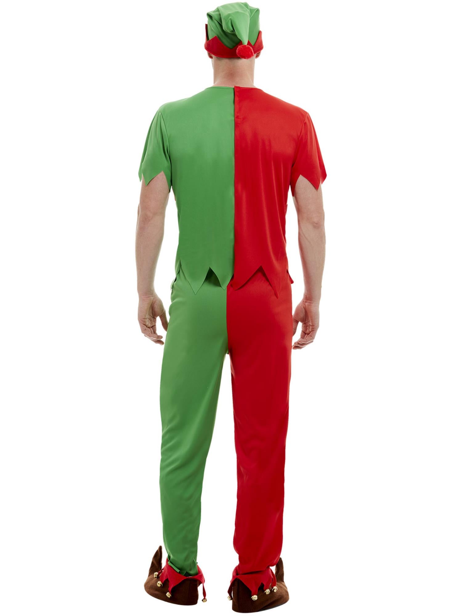 smiffys-fever-elf-kost-m-herren-rot-gr-n-gr-m image 2