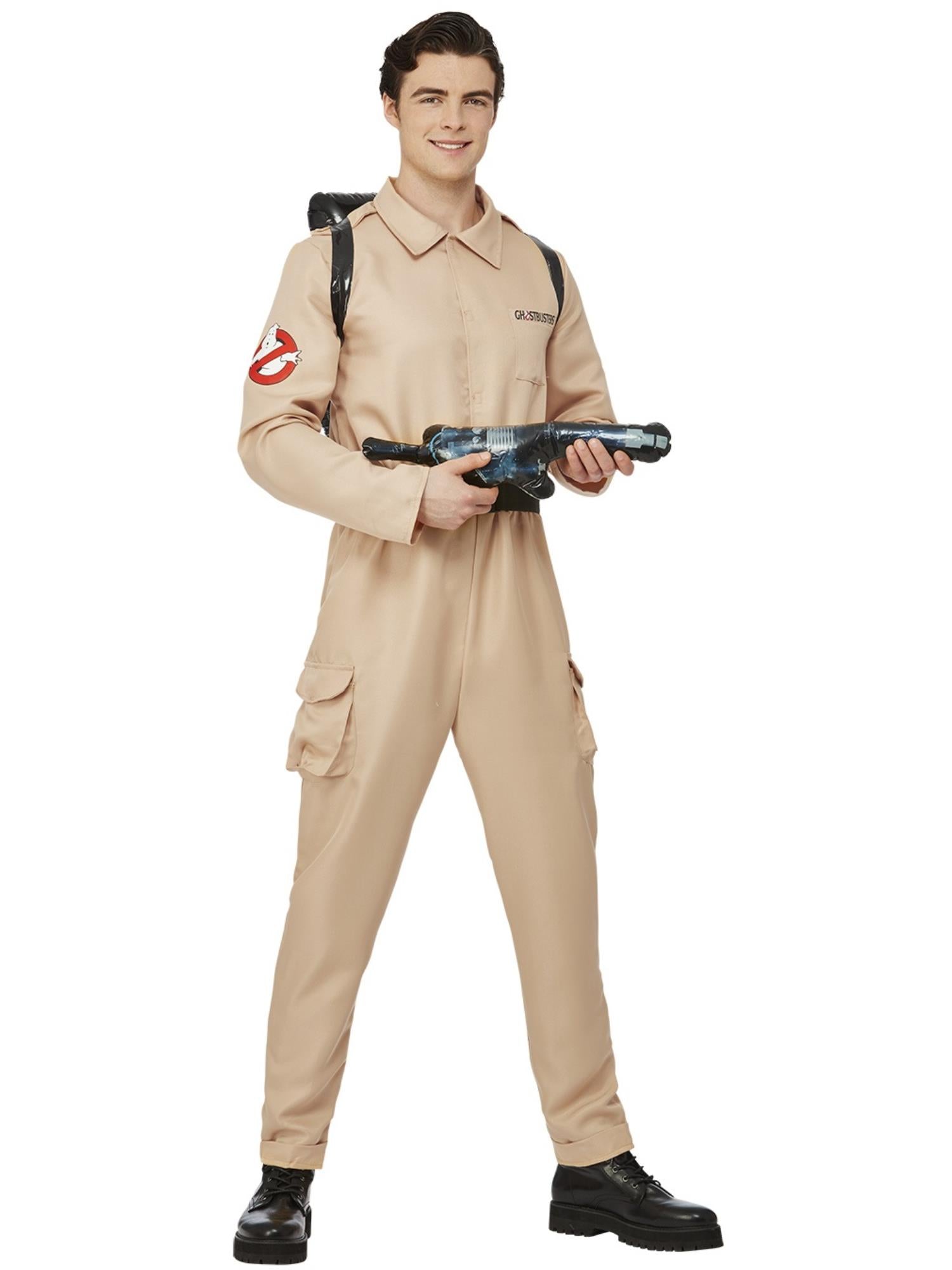 smiffys-fever-ghostbusters-kost-m-overall-beige-m image 1