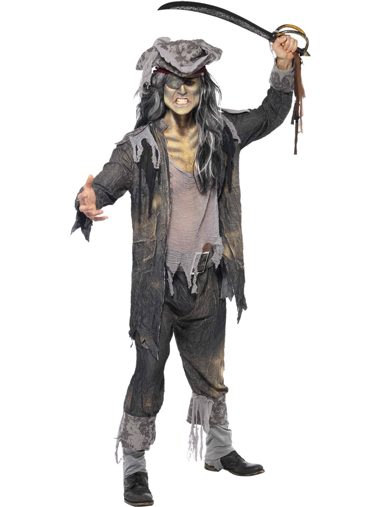 smiffys-fever-ghost-ship-ghoul-herrenkost-m-m-38-40-grau image 4