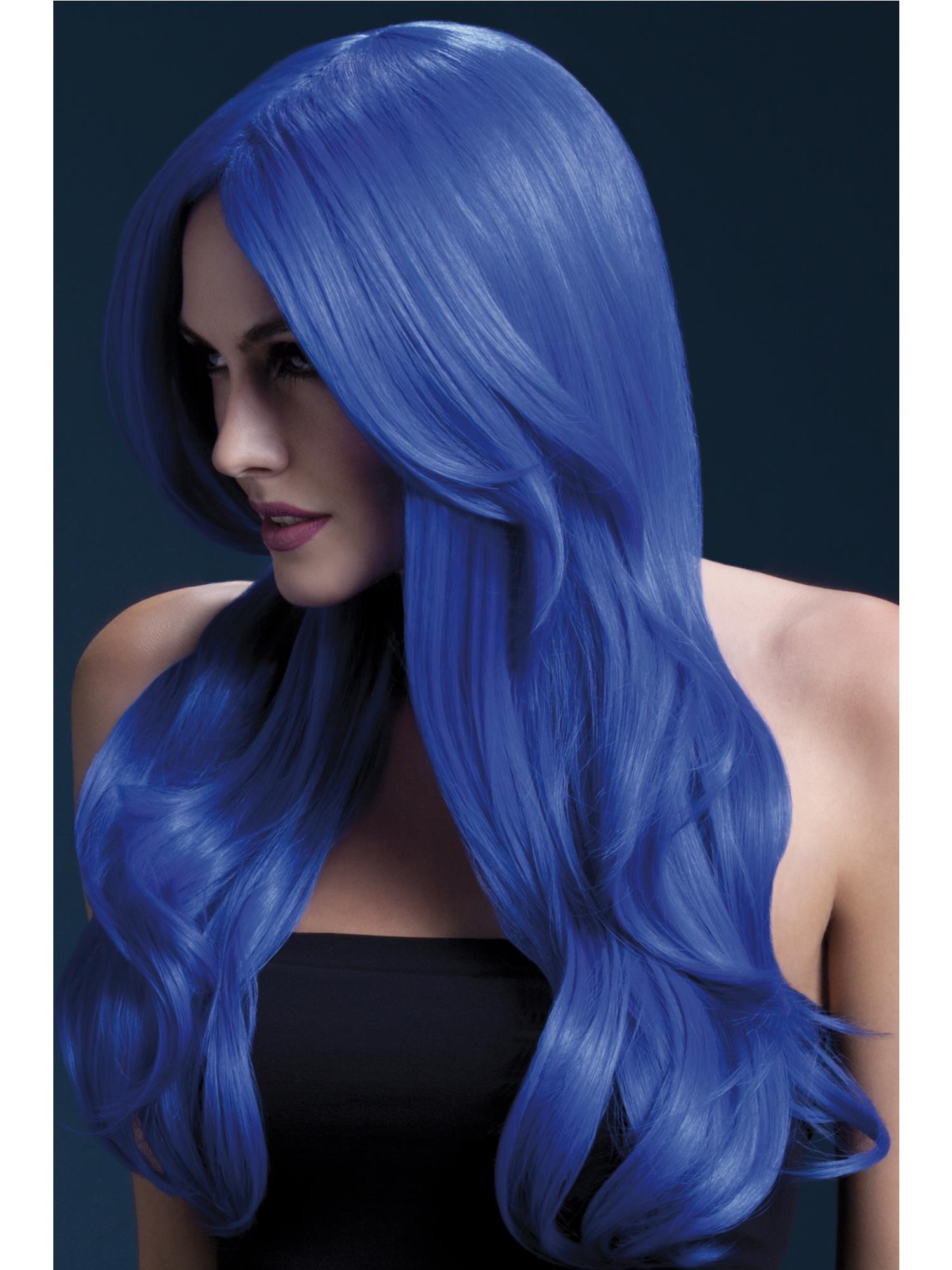 smiffys-fever-khloe-per-cke-lila-lang-wellig-damen image 5