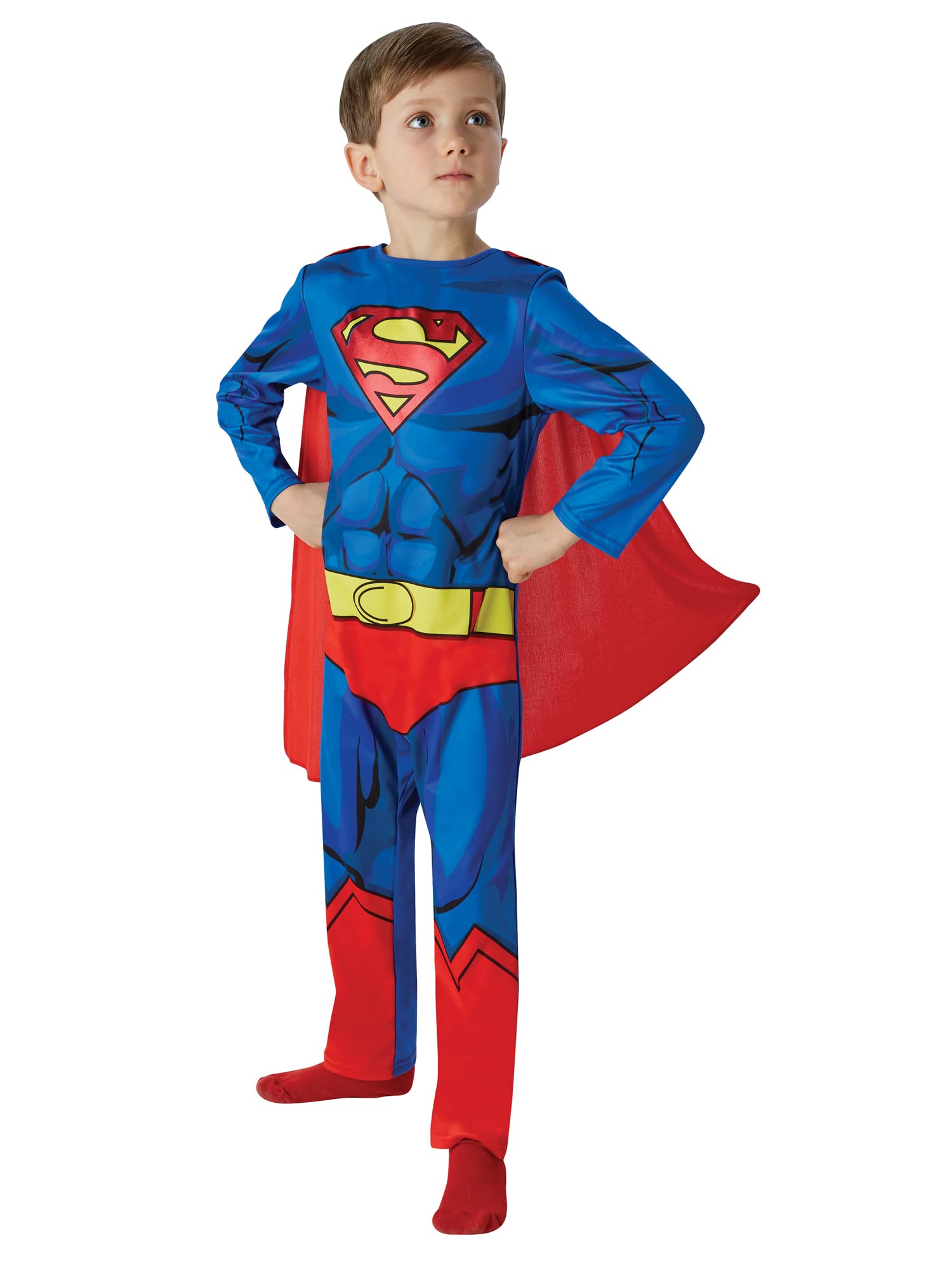rubie-s-deluxe-superman-kost-m-jungen-gr-l-mit-umhang image 2