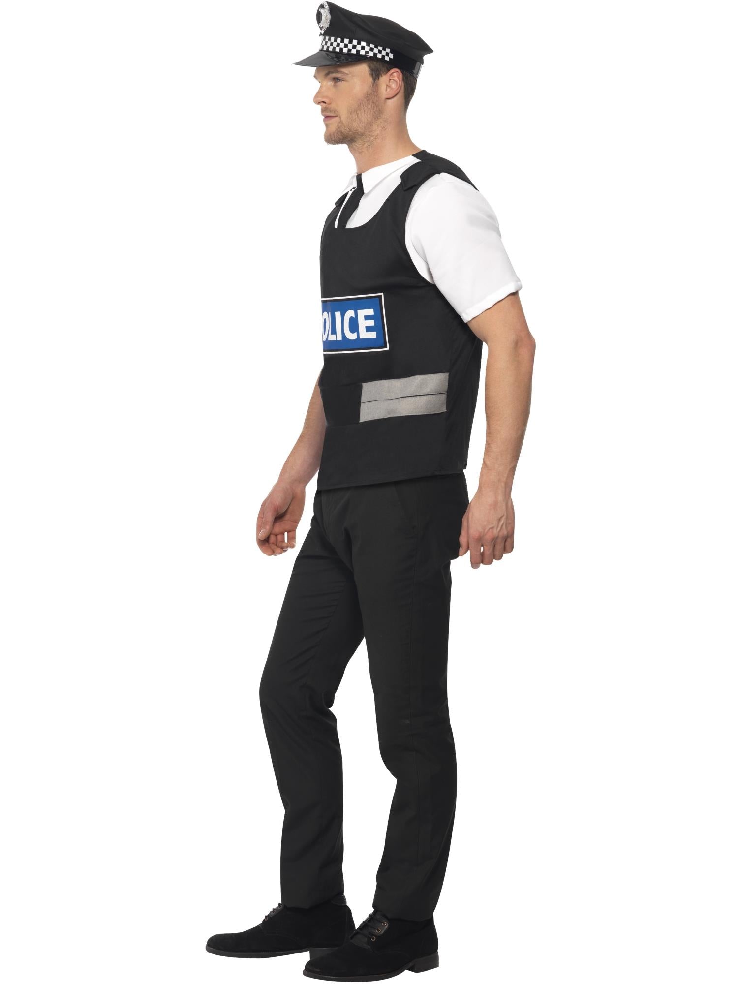 smiffys-fever-policeman-instant-kit-polizistenkost-m-m-schwarz image 3