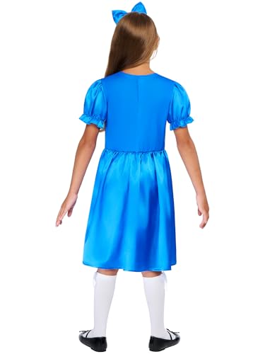 rubie-s-deluxe-matilda-kinderkost-m-7-8-jahre-kleid-blau image 7