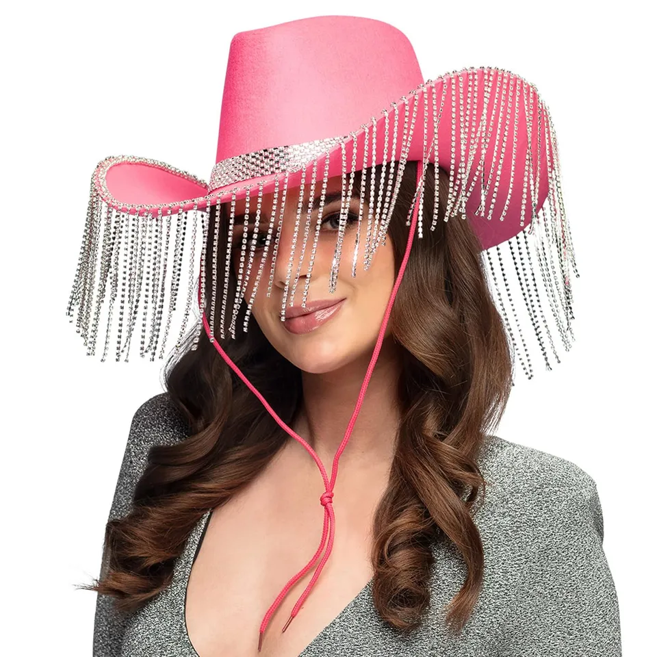 boland-showgirl-cowboyhut-rosa-f-r-fasching-jga image 1