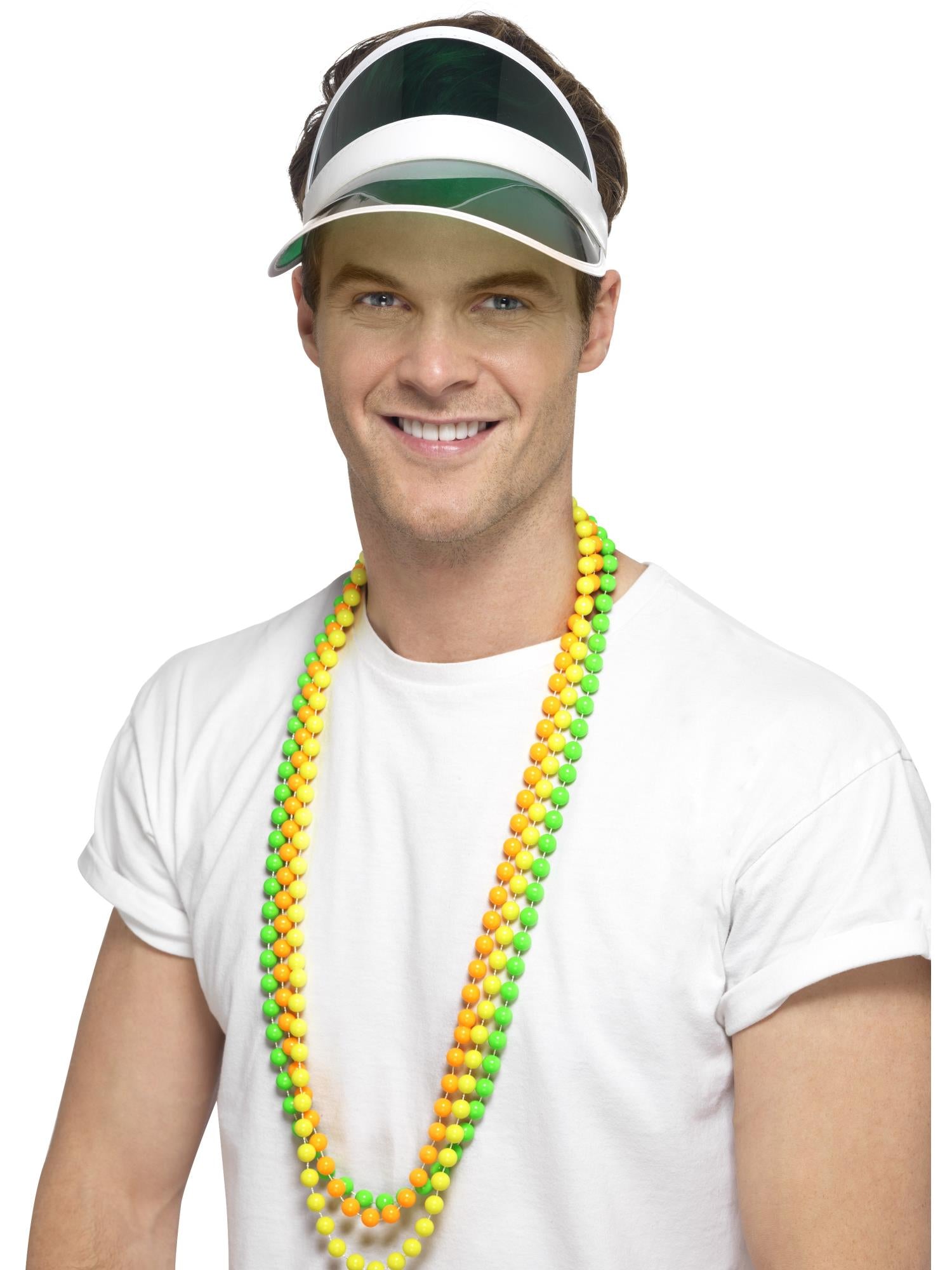 smiffys-fever-80s-sun-visor-kappe-gr-n-einheitsgr-e image 2