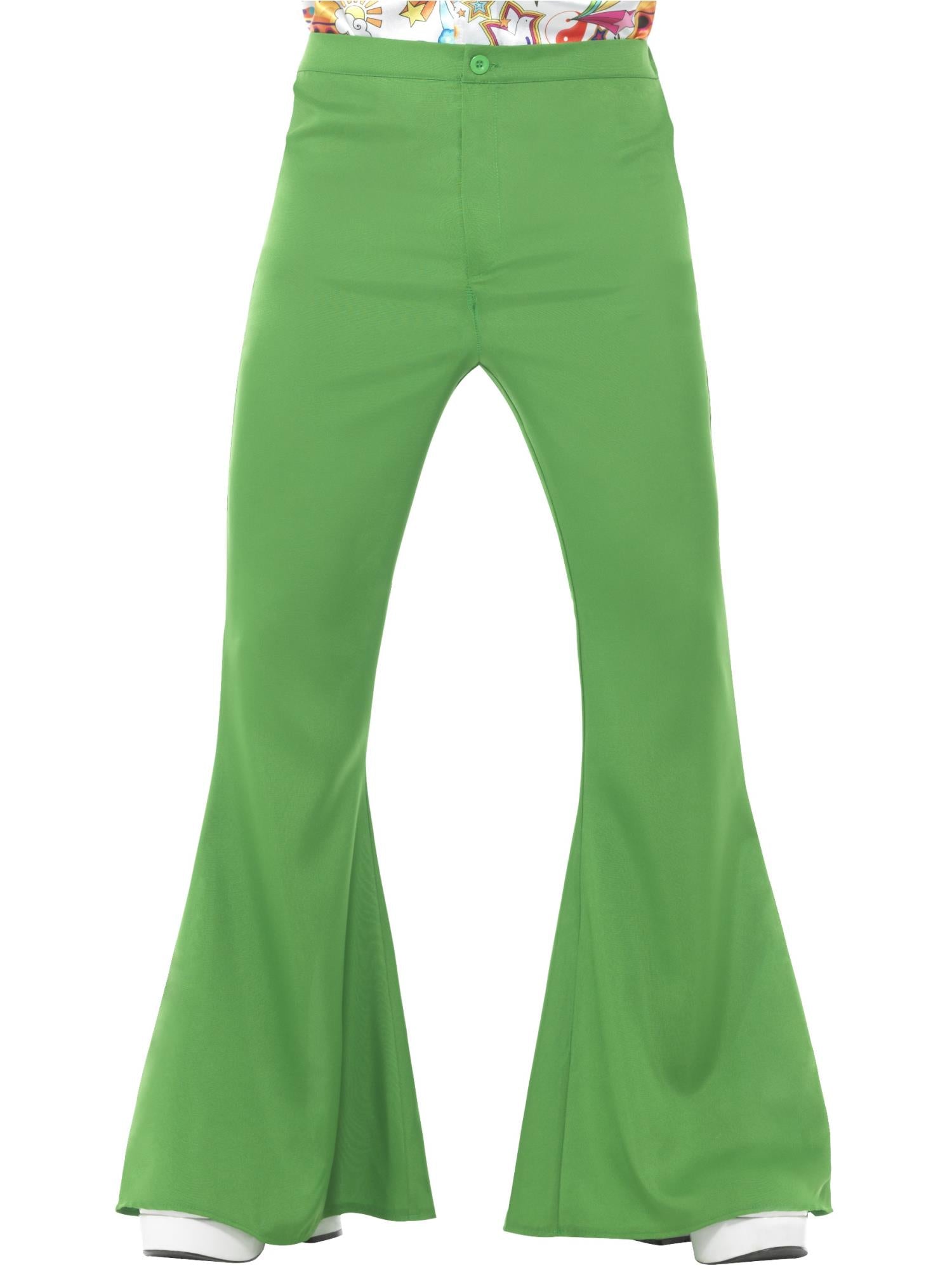 smiffys-fever-schlaghose-herren-gr-n-m-70er-kost-mhose image 1