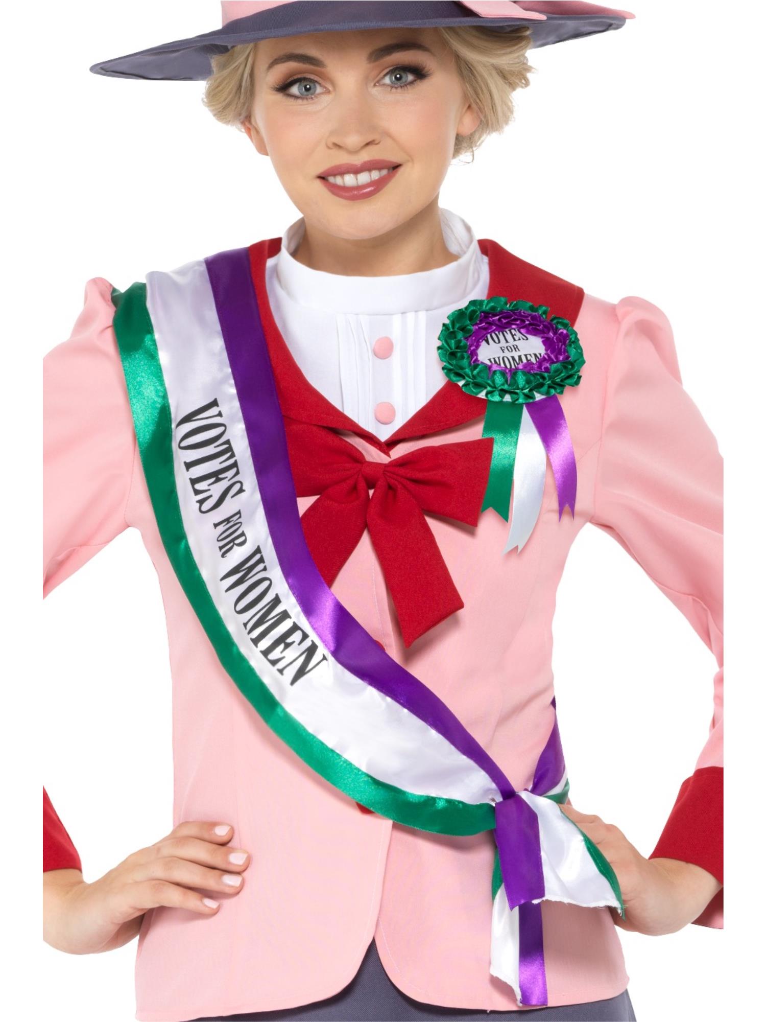 smiffys-fever-victorian-suffragette-kit-kost-mzubeh-r-wei-lila image 2