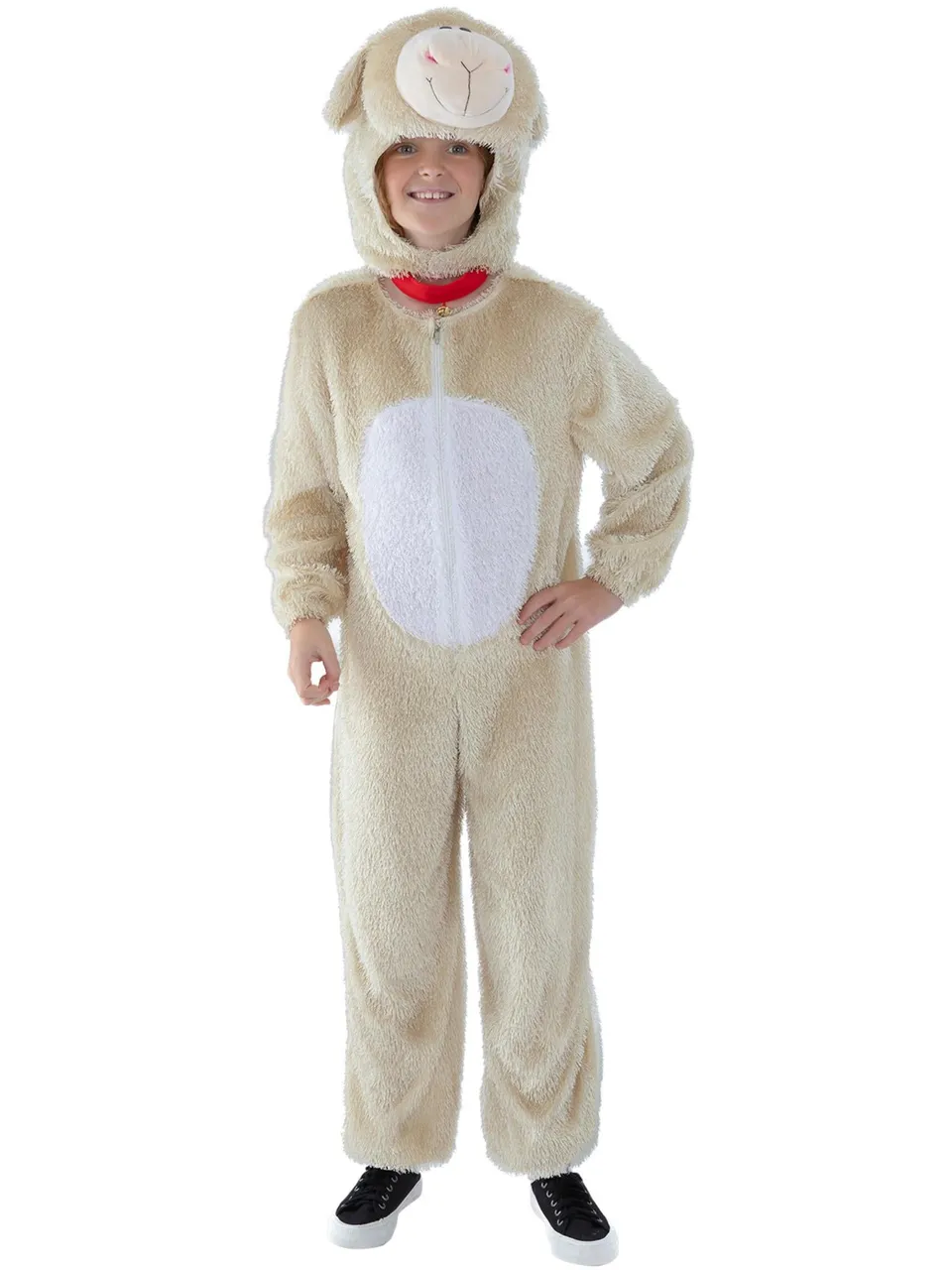 smiffys-fever-lamm-kost-m-creme-m-7-9-jahre-jumpsuit image 1