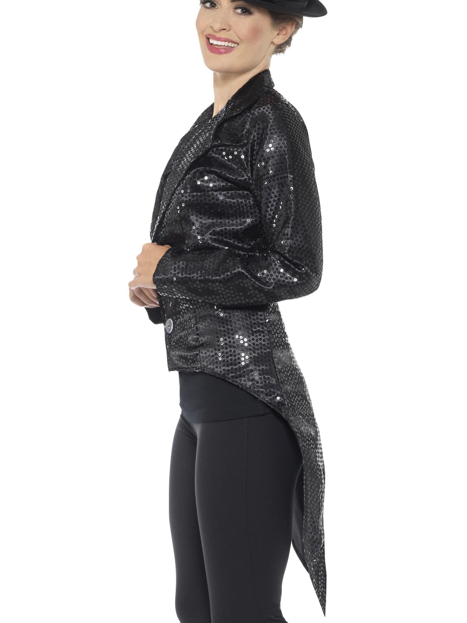 smiffys-fever-sequin-tailcoat-paillettenjacke-schwarz-m image 3