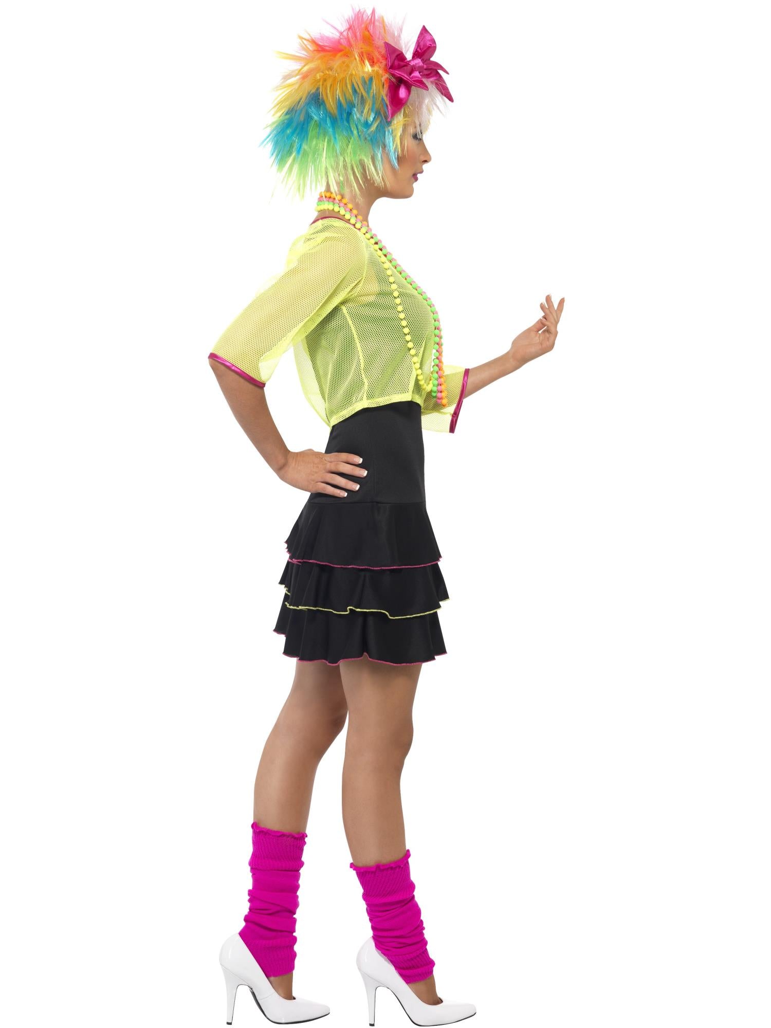 smiffys-fever-80s-pop-tart-kost-m-damen-s-neon-gelb image 3