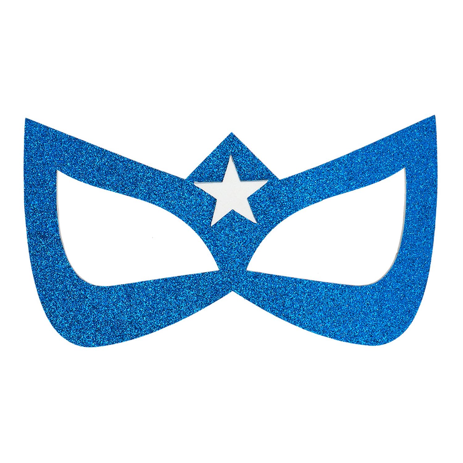 boland-superheldin-augenmaske-blau-glitzer-kost-m image 2