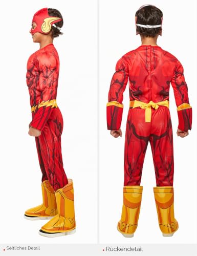 rubie-s-deluxe-flash-jungenkost-m-m-rot-mit-blitz-logo image 7