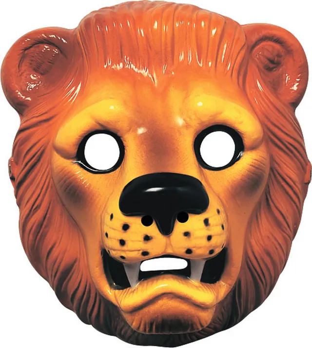 rubies-l-wen-maske-tiermaske-pvc-braun-f-r-karneval image 1