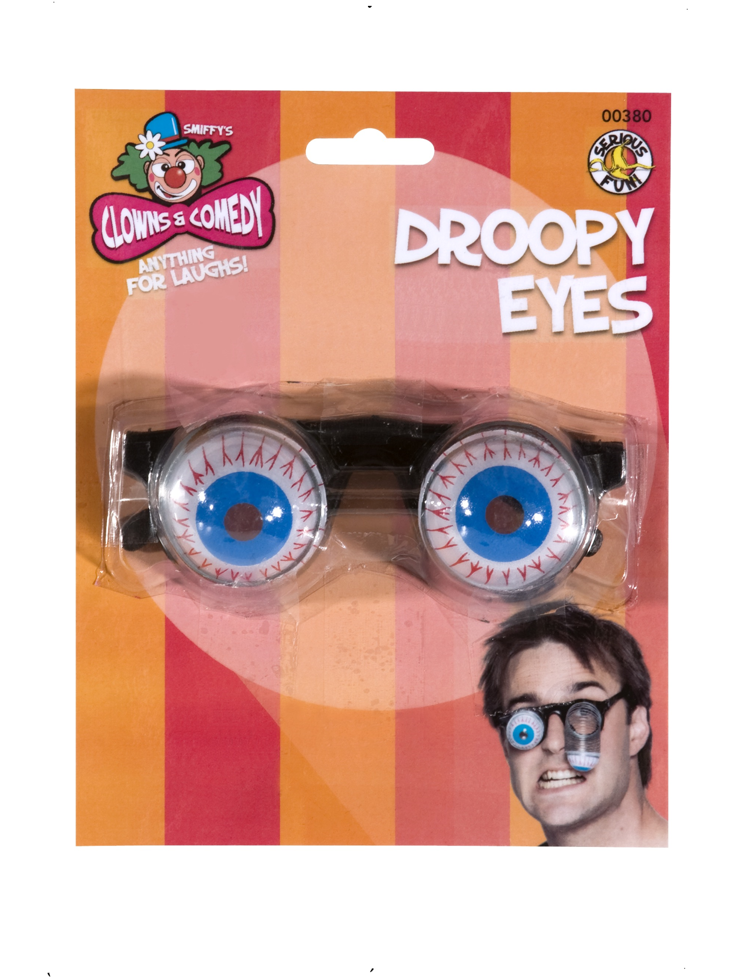 smiffys-fever-droopy-eye-specs-brille-schwarz image 2