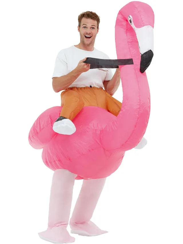 smiffys-time4fun-ride-flamingo-kost-m-pink-aufblasbar image 1